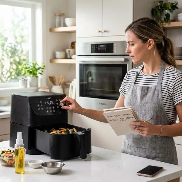 200 graden oven hoeveel airfryer