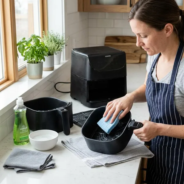Welke schoonmaakmethode past bij jouw airfryer