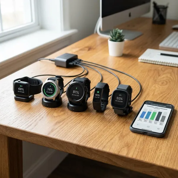 hoe lang duurt opladen smartwatch