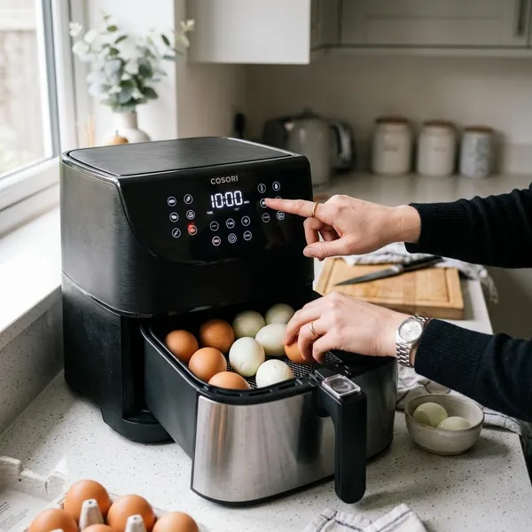 Eieren in de airfryer stap voor stap
