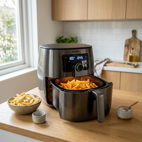 Hoe lang moet friet in de airfryer
