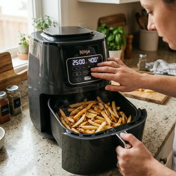 Waarom wordt friet slap in de airfryer