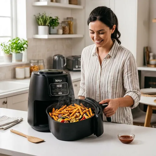 Waarom wordt eten krokant in een airfryer