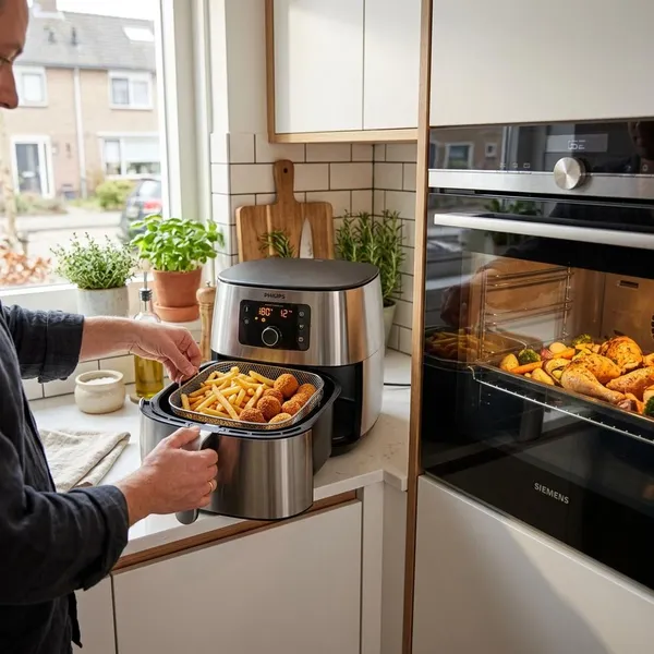 Waarom wordt eten in een airfryer vaak krokanter