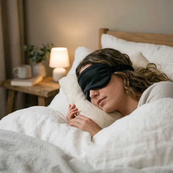 Nadelen van slapen met een slaapmasker