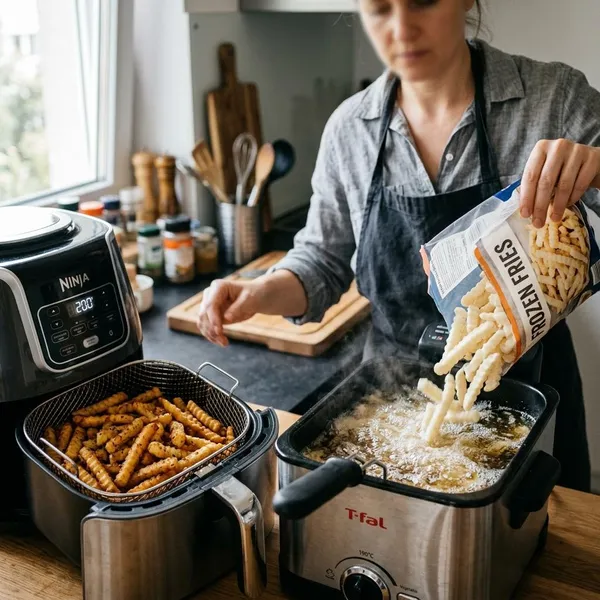 Airfryer-friet frituren in 4 stappen