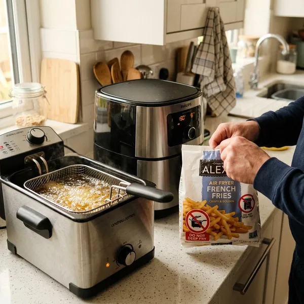 Waarom airfryer-friet sneller bruin wordt