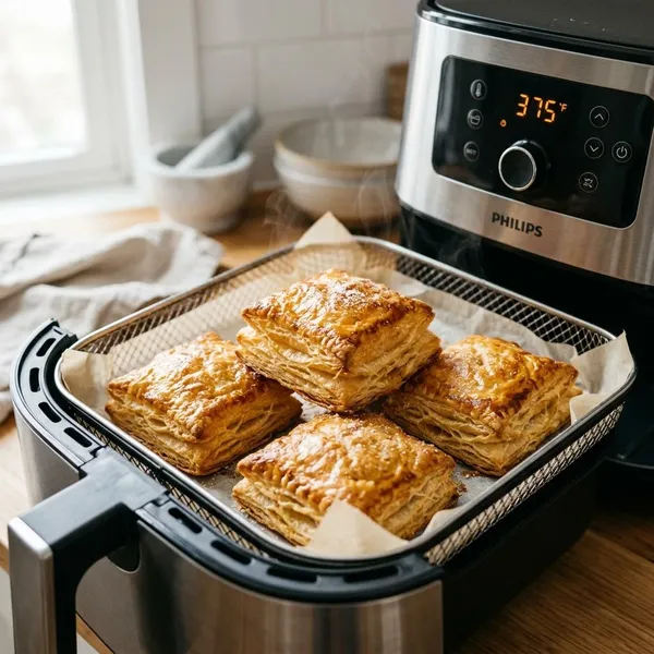 kan bladerdeeg in de airfryer