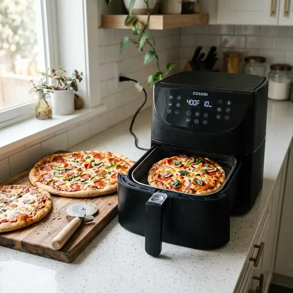 kan een pizza in de airfryer