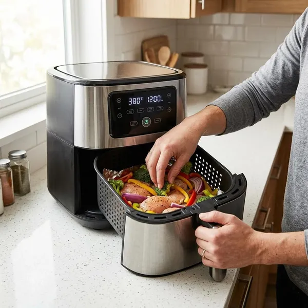 kan je folie in de airfryer doen
