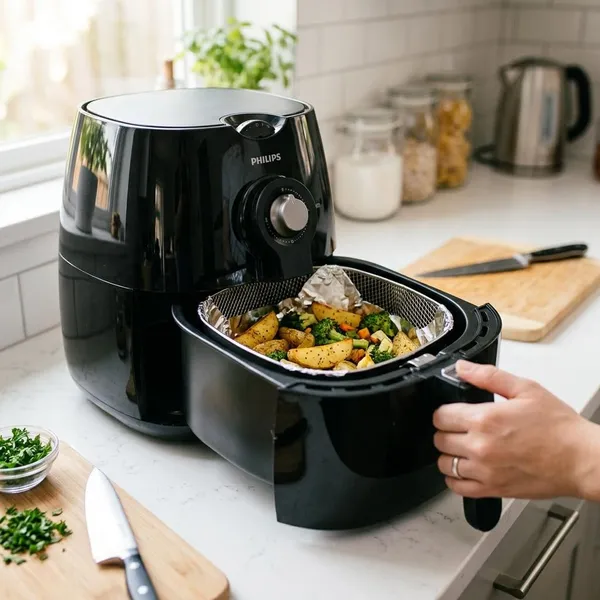 Welke materialen mogen in de airfryer?