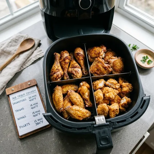 kip in de airfryer