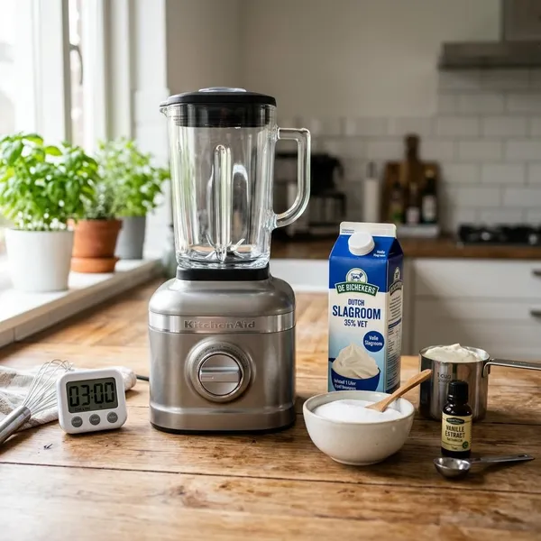Waarom slagroom in een blender snel misgaat