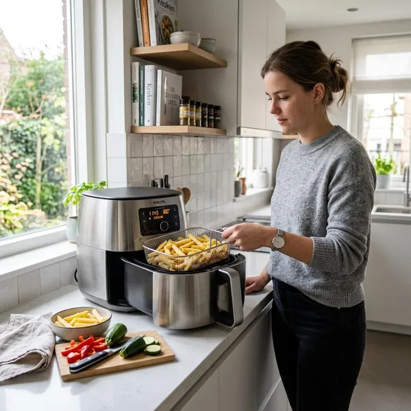 Wanneer je de airfryer wel voorverwarmt