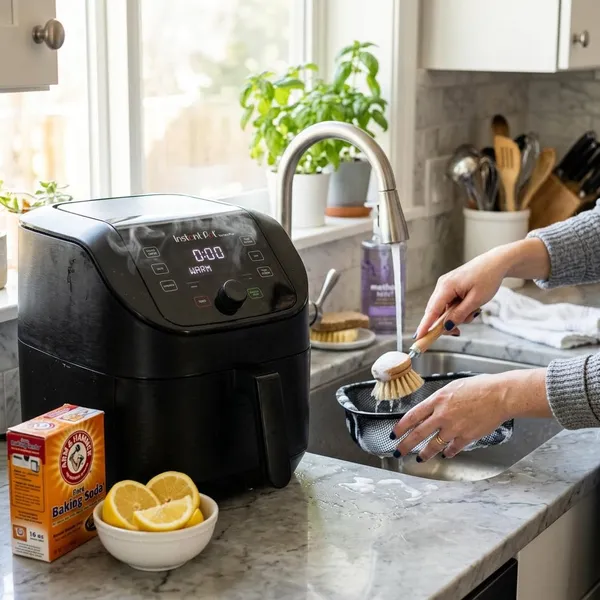 Zo krijg je stank uit je airfryer